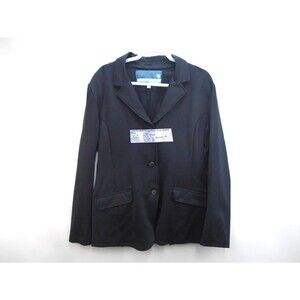 Romfh Equestrian Riding Jacket Woman’s Size 14 Black Show Coat 3 Button